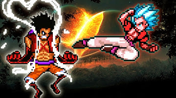 Luffy G4 Snakeman Onigashima OP(New) VS Gogeta OP(All Form) in Jump Force Mugen