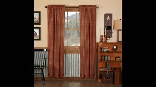 Country Style Panel Curtains The Fox Decor
