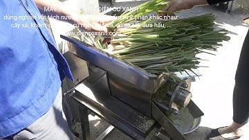 Máy ép trục vít dùng vắt nước cây xả, củ gừng, củ nghệ, khóm,...Điện Cơ Xanh