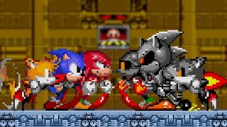 Sonic 2 Team VS Silver Sonic Team