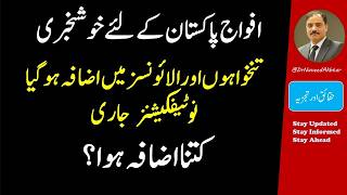 Armed/Defense Forces Pay & Allowances Notifications Issued | Pak Army, Navy & Air Force |  Update