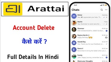 Arattai App Account Delete Kaise Kare !! How to Delete Account In Arattai App 