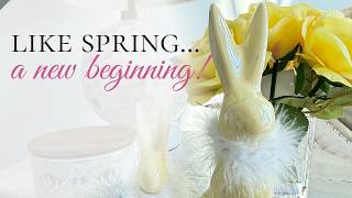 Spring & Easter Sitting Room Decor | Inspired by One Piece of Art