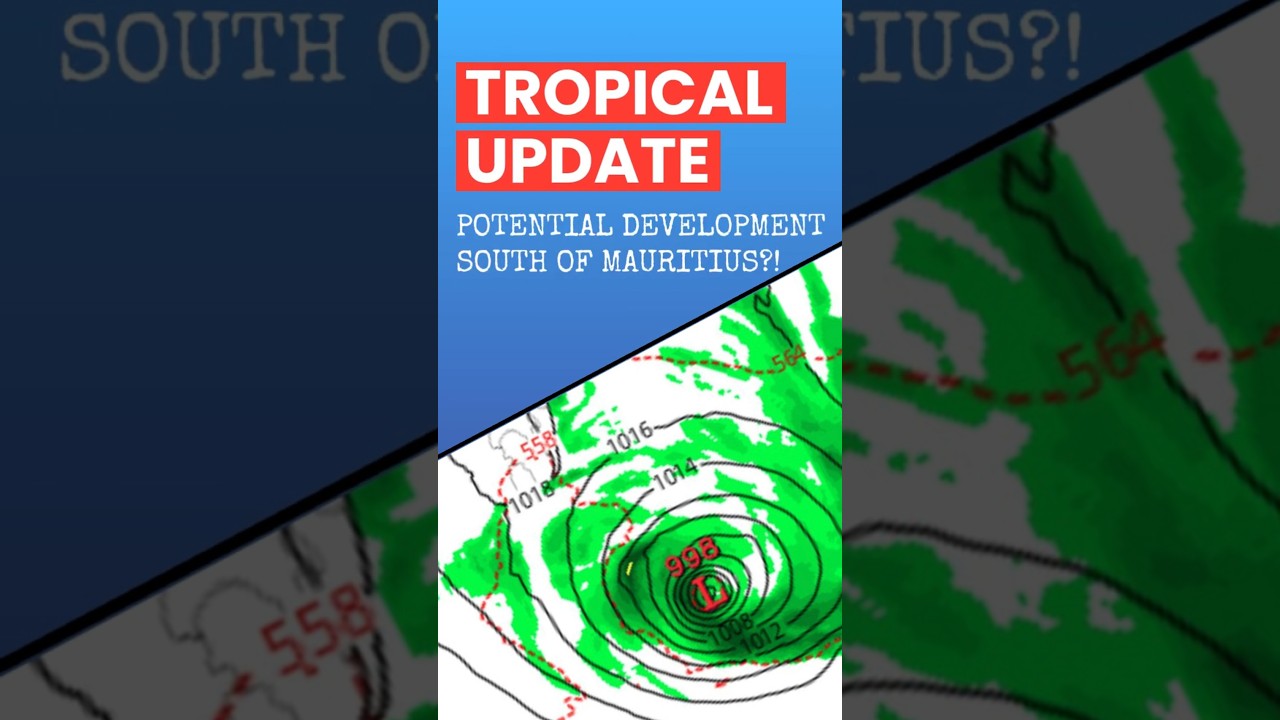 Subtropical Storm Formation Possible South of Mauritius?! #weather #cyclone
