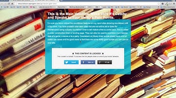 Social Gate Landing Page for WordPress Landing Pages Plugin