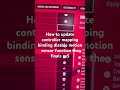 How to update controller mapping binding disable motion sensor function the finals ps5