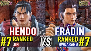 T8 Hendo Ranked Jin Vs Fradin Ranked Hwoarang Tekken 8 High Level Gameplay