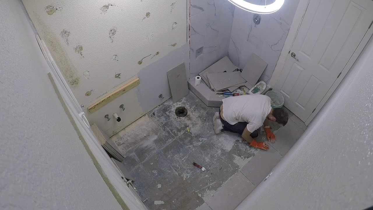 Bathroom Makeover DIY Modern Remodel Renovation Time Lapse - YouTube