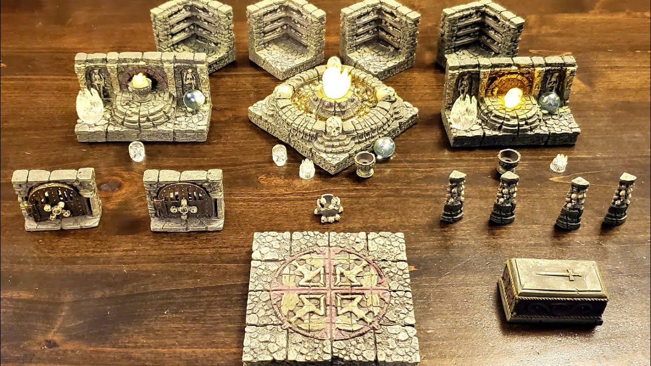 NEW Dwarven Forge Painted Resin 2 X 2 Catacombs Arched Opening Straight Wall D&D NEW Dwarven Forge Painted Resin 2 X 2 Catacombs Arched Opening Straight Wall D&D