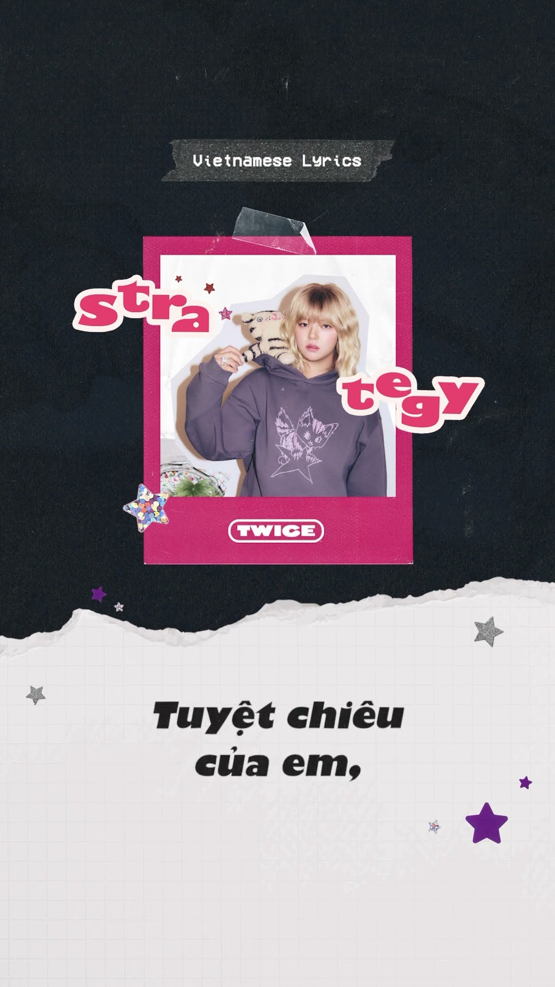 TWICE “Strategy (feat. Megan Thee Stallion)” Official Lyric Video (Vietnamese) #TWICE #STRATEGY