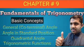 Exercise 9.2 | Basic Concepts | Chapter 9 | FSc Math Part 1 | General angles k swal kese hal krein