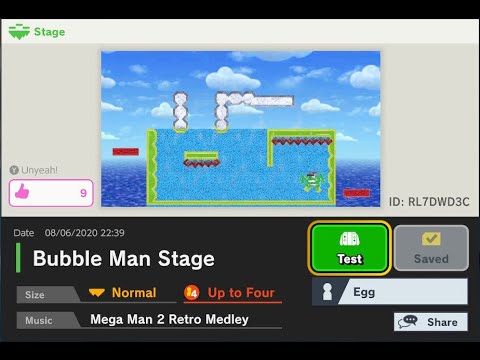 Super Smash Bros Ultimate - Custom Stage - Bubble Man Stage