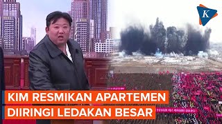 Momen Kim Jong Un Resmikan Proyek Apartemen bak Uji Coba Nuklir