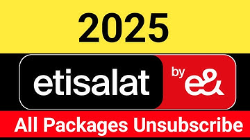 how to deactivate etisalat plan | how to unsubscribe etisalat package