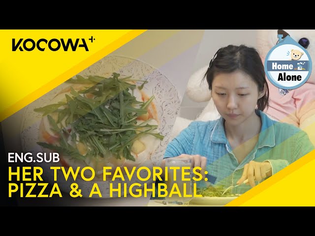 Joo Hyun Young Shows How She Makes Pizza u0026 A Whiskey Highball At Home | Home Alone EP547 | KOCOWA+ class=
