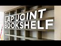 Built in bookshelf made with LAP JOINTS