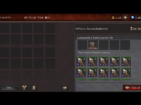 Saga of survival PVP chest opening