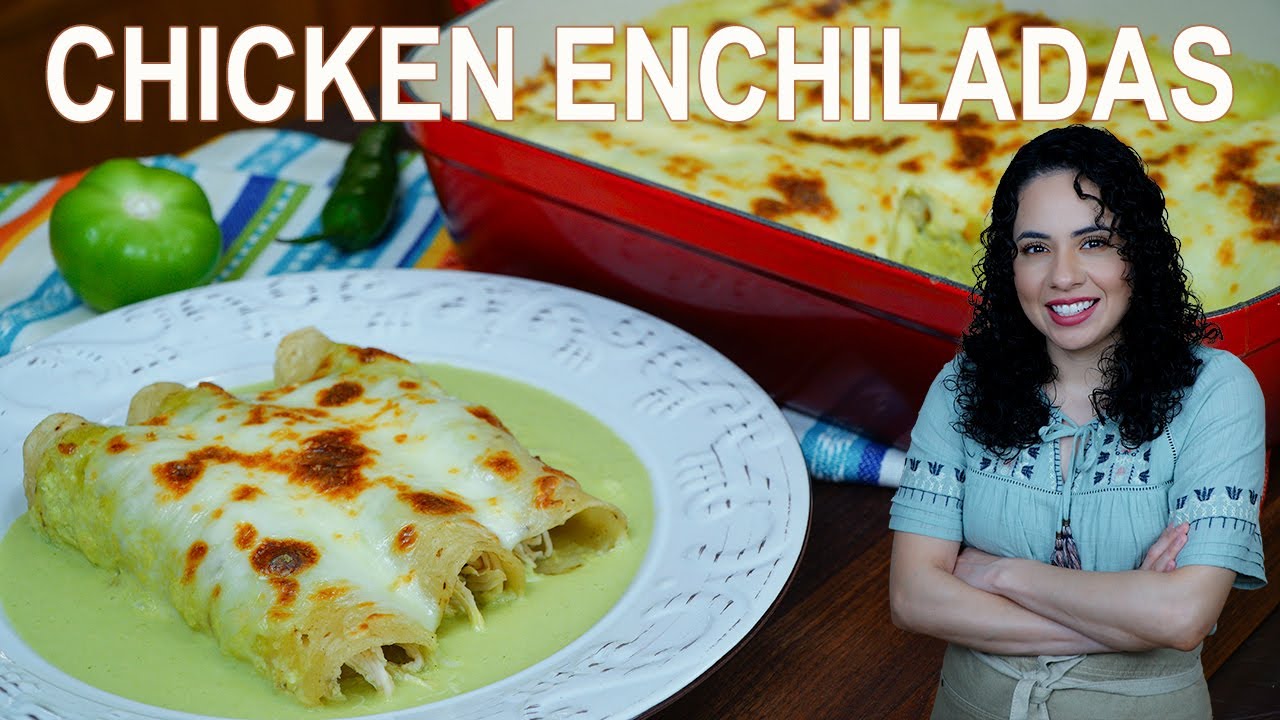 Enchiladas Suizas Recipe Green Chicken Enchiladas made with Tomatillo