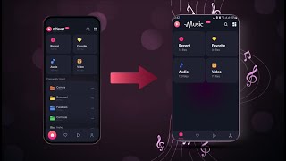 Music Player Home Screen With Fragments UI Design In Android Studio Part 3