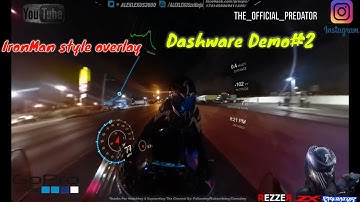 #Dashware Telemetry Speedometer with Gopro Fusion #2 clip