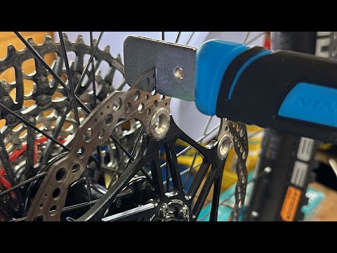 How to fix a warped brake rotor on your mountain bike.