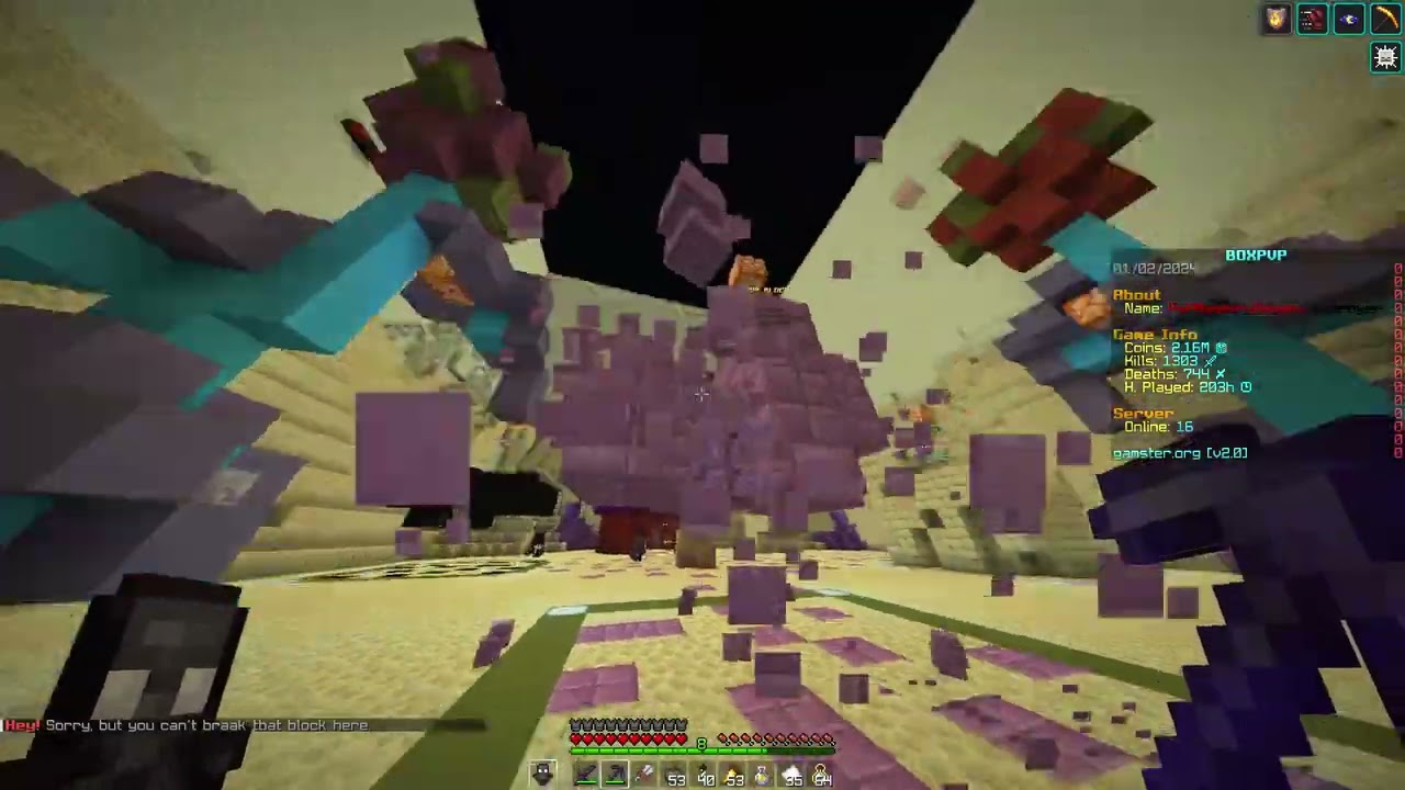 Grinding For Mega In Gamster Box Pvp 