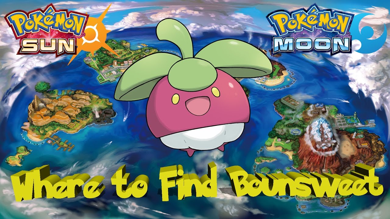 3DSWhere To Get Bounsweet in Pokemon Sun and Moon(from