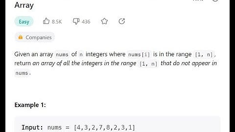 003 Find All Numbers Disappeared in an Array - C#