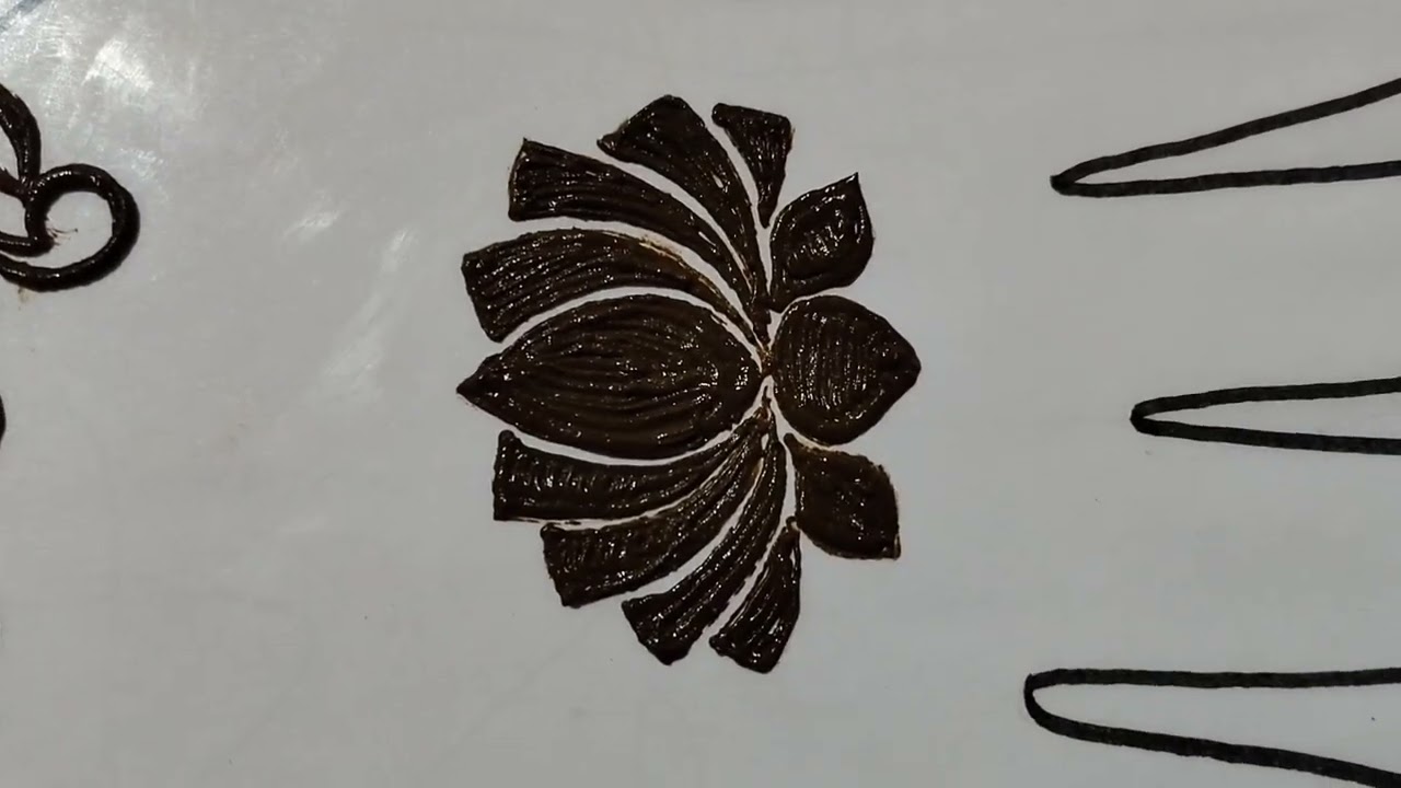 Lotus 🪷 Mehndi design ( full video )