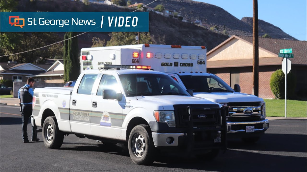 Cyclist taken to hospital after colliding with tow truck - YouTube