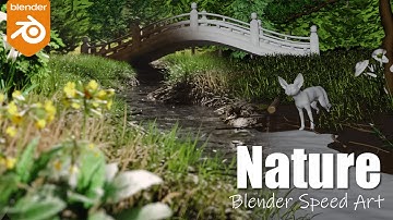 Creating Nature scene in Blender | Speed Art