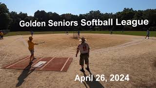 Golden Seniors Softball League - April 26, 2024 screenshot 2