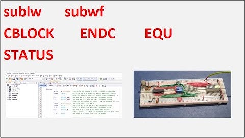 Curso Microcontroladores PIC. 7. Resta (SUBLW SUBWF) Variables, Constantes y Registro STATUS. MPLABX