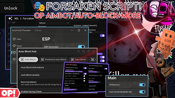 Forsaken🎭 Scripts OP Aimbot/Auto-Block Guest🤩, Auto-Gen✨,9999 Stamina🔥,Esp,Anti