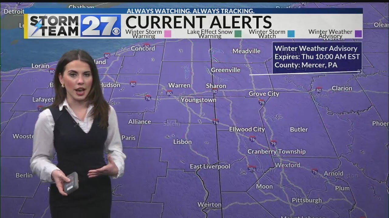 Freezing rain & an icy start to the morning - YouTube