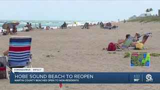Martin county will open its beaches to anyone, not just residents,
starting on wednesday.