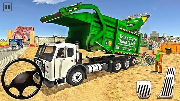 City Garbage Truck Driving Simulator 2020 - Transport Compact Trash to City Dump - Android Gameplay