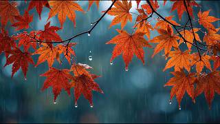 Autumn Rainfall 🍂🌧️ | Relaxing Rain & Soft Ambient Music | 6 Hours | 4K screenshot 5