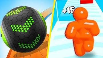 🟢 🟡Going Ball Vs Tall Man Run Rush All Levels Gameplay Walkthrough 4K