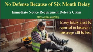 No Defense Because of Six Month Delay