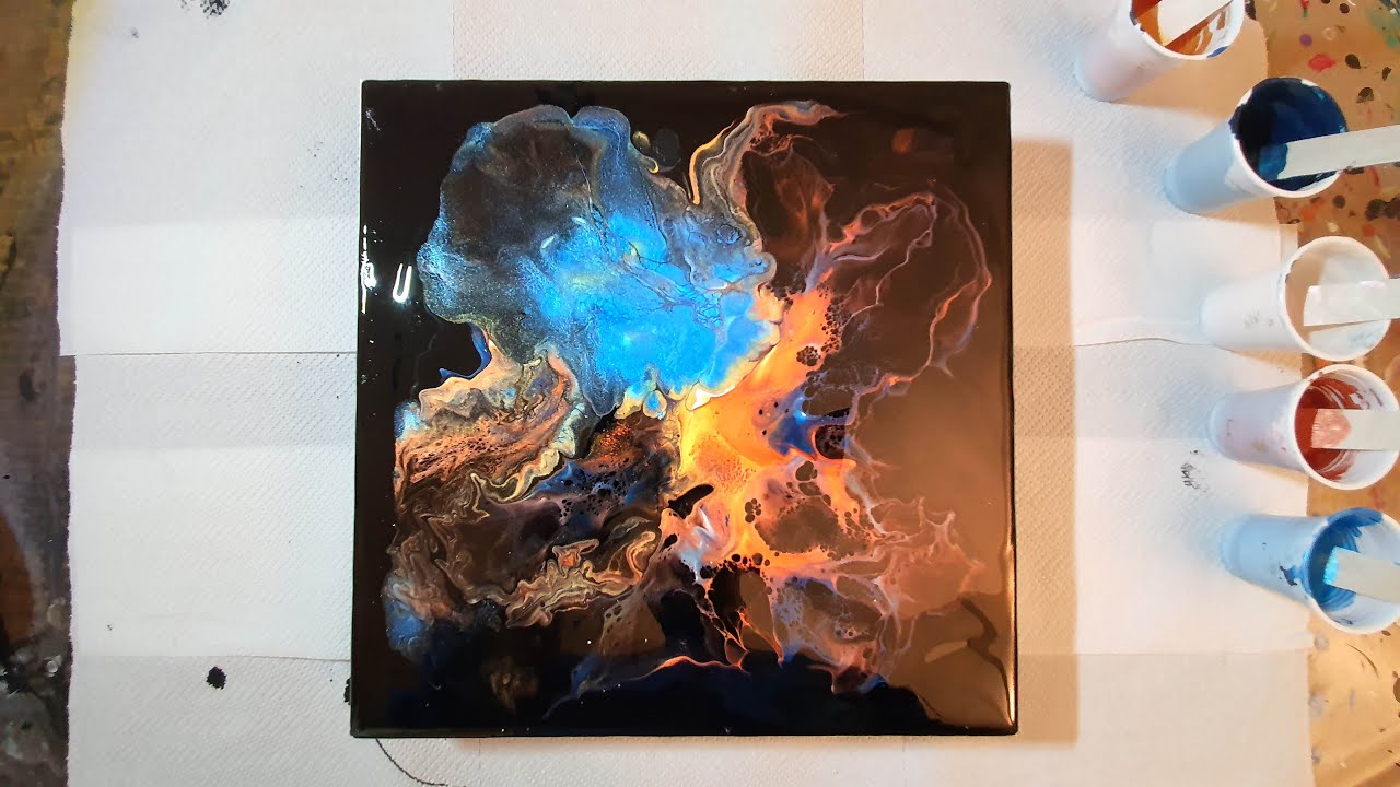 Acrylic Pouring - dutch pour n° 8 - YouTube