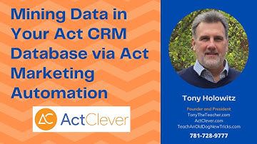 Mining Data in Your Act CRM Database via Act Marketing Automation | Before The Send