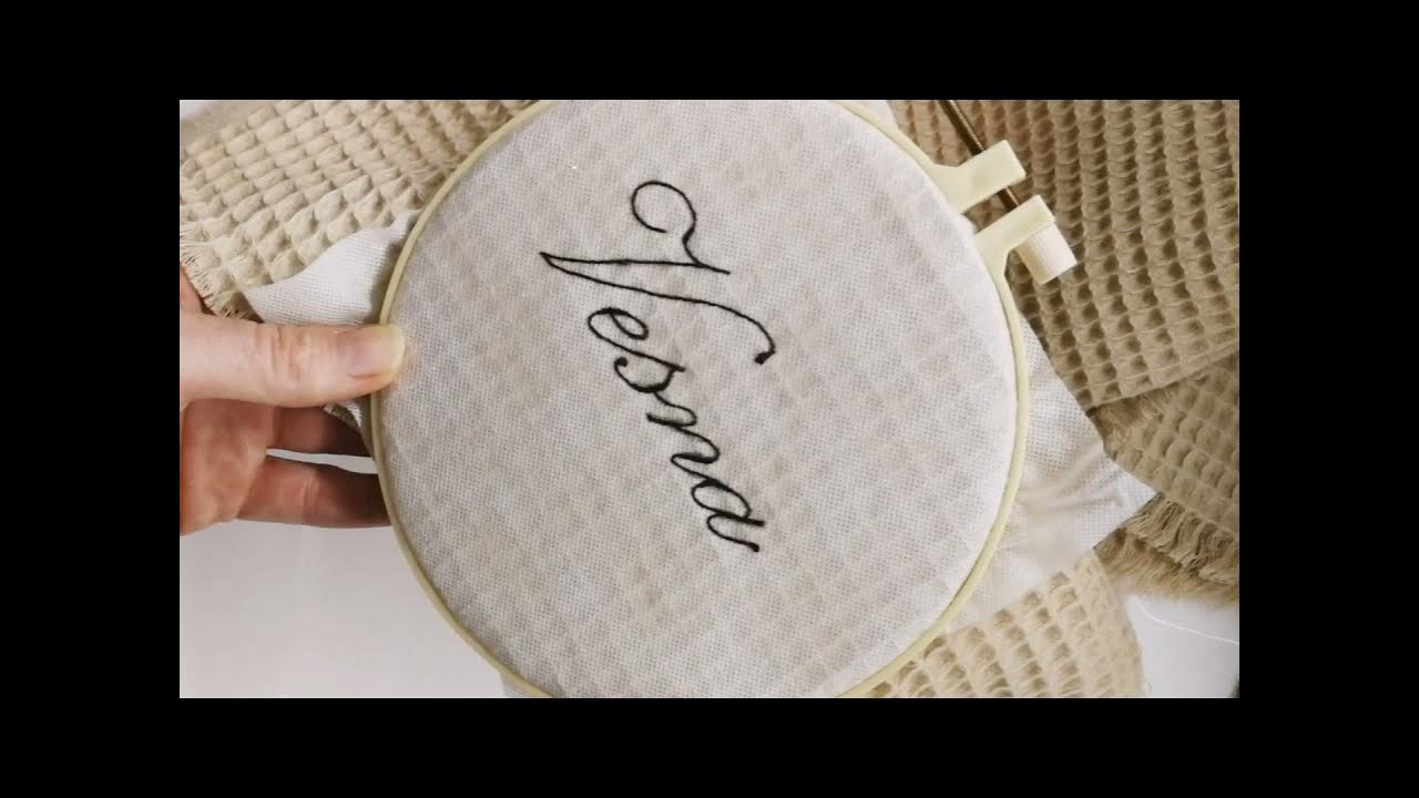 How to use Water Soluble Stabilizer to Embroider on Kitchen Towel