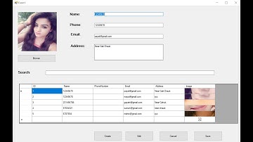 CRUD Operations on Access Database in C# |  Windows Forms Application