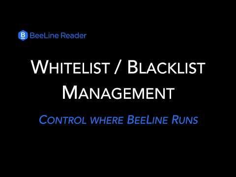 Video: How To Connect The Blacklist To Beeline