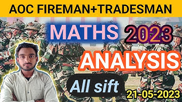 Aoc tradesman & fireman exam analysis | 21 may all shift | AOC paper analysis | AOC answer key|