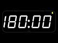 180 MINUTE - TIMER & ALARM - 1080p - COUNTDOWN