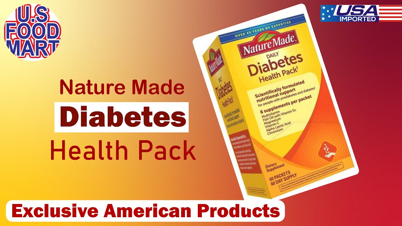 Nature Made daily diabetics health pack - YouTube