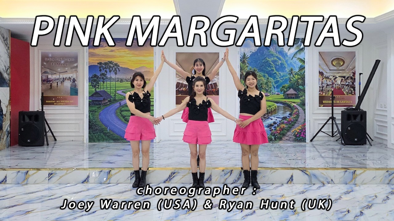 PINK MARGARITAS | LINE DANCE | THE ANGELS | Joey Warren & Ryan Hunt