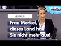 Alice Weidel rechnet mit Angela Merkel ab